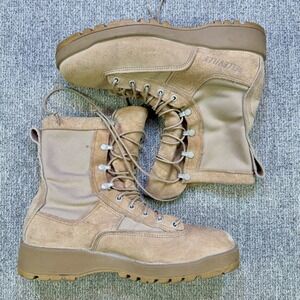 Belleville 790V Gore-Tex Combat Flight Boots Vibram Men's 9.5R Tan USA Military